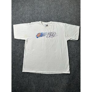 Mens Racing Jonathan Allard Sprint Car Graphic White Tee 2002, Size XL
